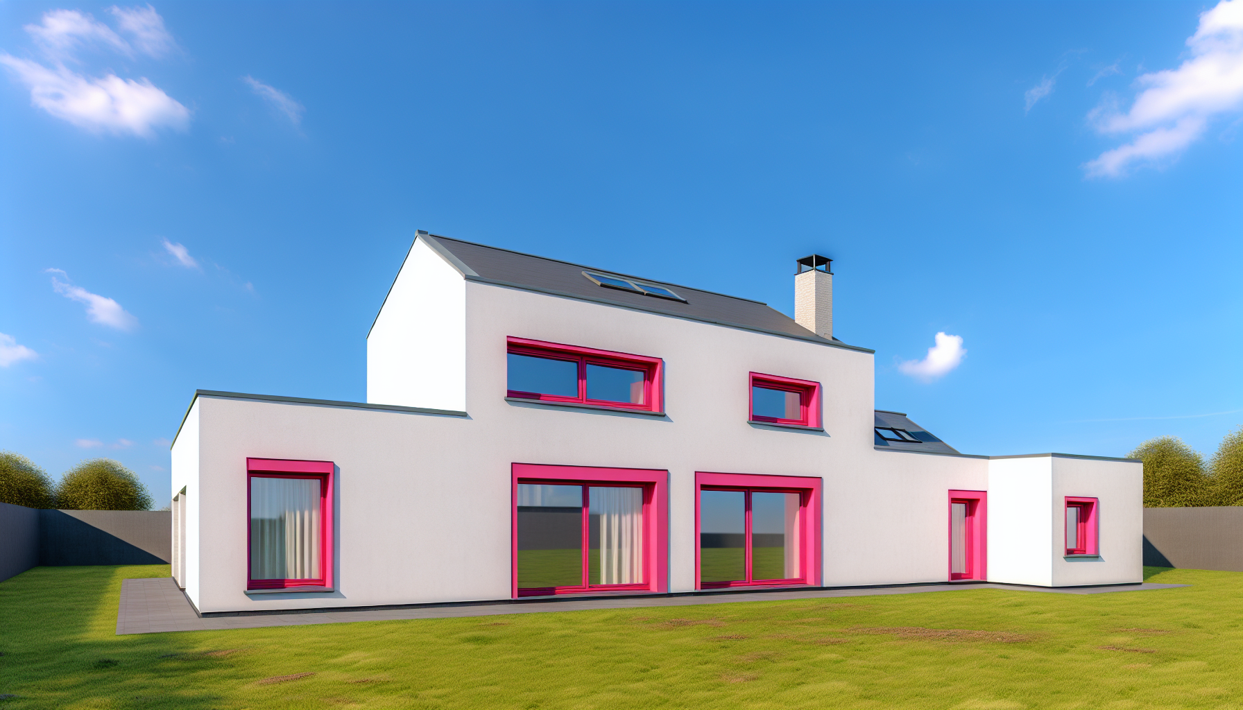 Châssis colorés façade