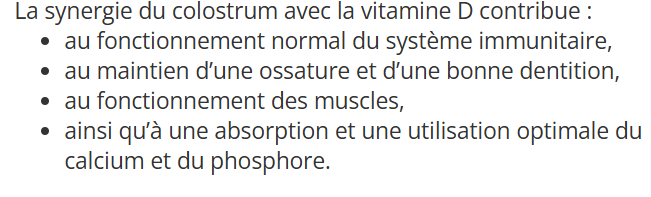 Détail Colostrum