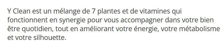 Détail YClean